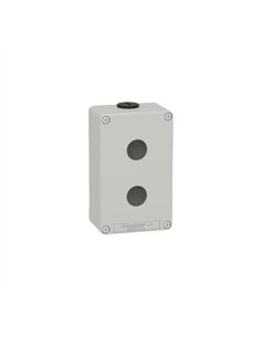CAJA VACÍA GRIS 2 ORIFICIOS