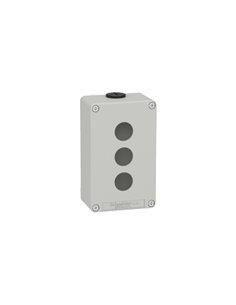 CAJA VACÍA GRIS 3 ORIFICIOS