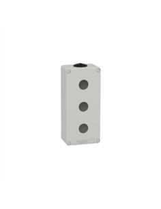 CAJA VACÍA GRIS 3 ORIFICIOS