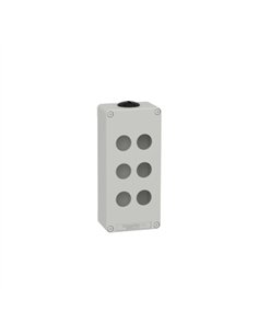 CAJA VACÍA GRIS 6 ORIFICIOS