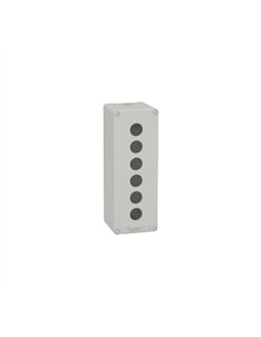 CAJA VACÍA GRIS 6 ORIFICIOS
