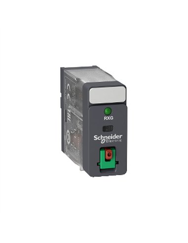 Rele 1CO 10A+Boton Test+LED 230VAC