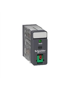 Rele 2CO 5A+Boton Test+LED 230VAC