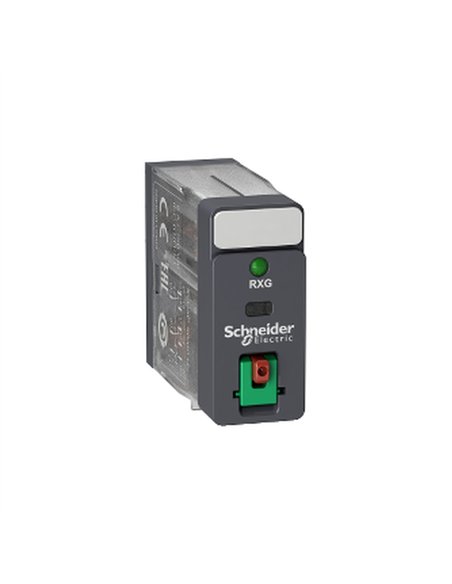 Rele 2CO 5A+Boton Test+LED 230VAC