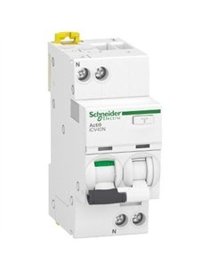 Interrupteur différentiel ACTI 9 40A 30mA 1 pôle avec protection RCBO.