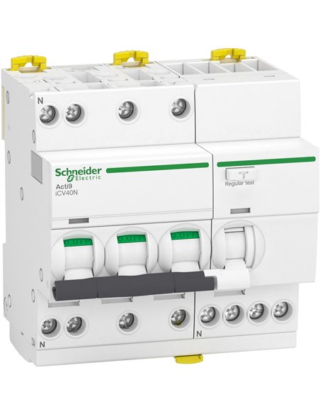 Interruptor diferencial SCHNEIDER A9 25A 30mA de 3 polos, tipo CA.