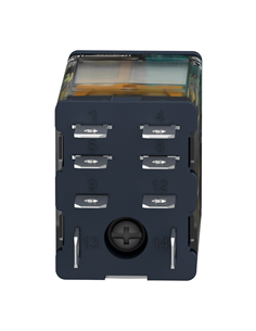 RELNOR +LED 15A 24VDC relay with indicator light and double contact. 2