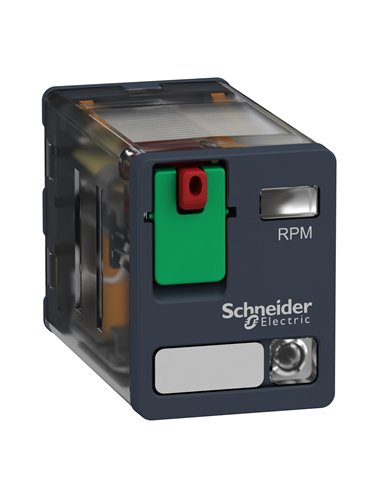 Relé POTENC +LED 15A 230VAC com luz indicadora e 2 contatos normalmente abertos.