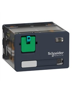 RELNOR +LED 15A 24VDC relay with indicator light and 4 contacts.