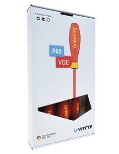 Witte-670025-Juego de 5 destornilladores PRO VDE (PL/PZ)