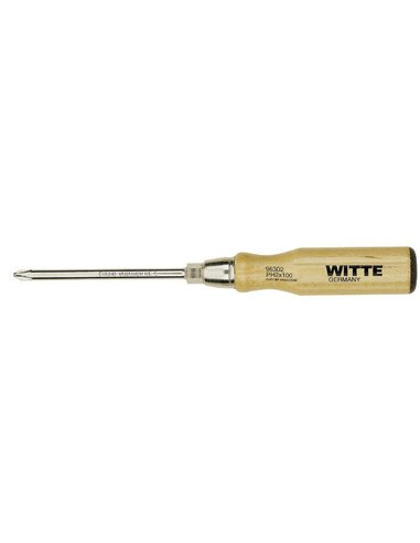 Witte-96302-Destornillador Phillips con mango de madera (PH2x100)