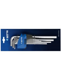 Witte-45030-Juego de 9 llaves Allen largas