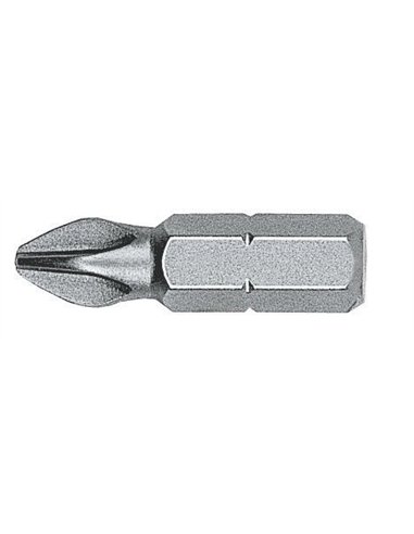 Witte-27020-Caja de 100 puntas Phillips STANDARD guía 1/4" corta (PH1x25 mm)