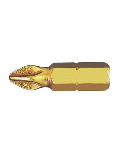 Witte-27121-Punta Phillips STANDARD-E extra dura guía 1/4" corta (PH2x25)
