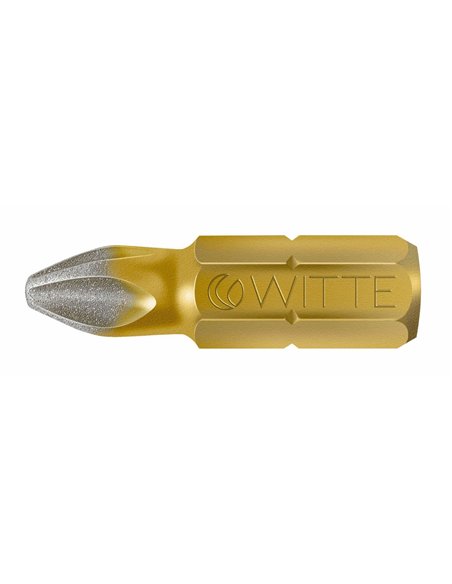 Witte-27391-Punta Phillips DIAMOND guía 1/4" corta (PH1x25)