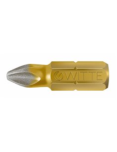 Witte-27392-Punta Phillips DIAMOND guía 1/4" corta (PH2x25)