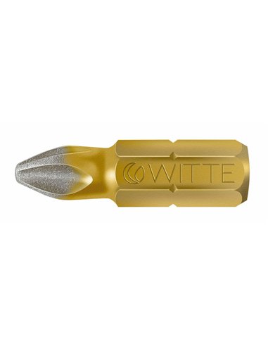 Witte-27393-Punta Phillips DIAMOND guía 1/4" corta (PH3x25)