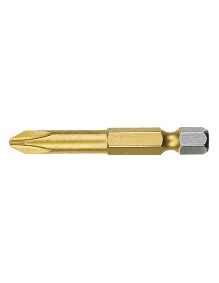 Witte-27553-Punta Phillips STANDARD TIN guía 1/4" larga (PH3x50)