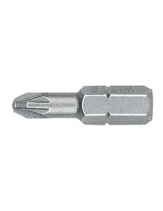 Witte-27057-Punta Pozidriv STANDARD guía 1/4" corta punta reducida