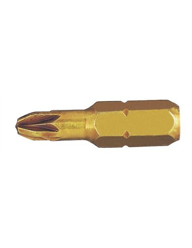 Witte-27248-Punta Pozidriv STANDARD-E extra dura guía 1/4" corta punta reducida