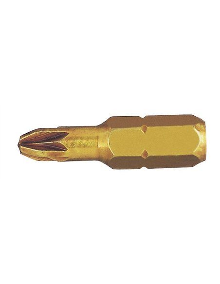 Witte-27248-Punta Pozidriv STANDARD-E extra dura guía 1/4" corta punta reducida