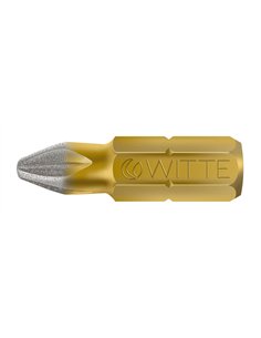 Witte-27613-Punta Pozidriv DIAMOND guía 1/4" corta (PZ3x25)