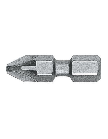 Witte-28047-Punta Pozidriv BITFLEX guía 1/4" corta (PZ3x25)