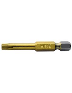 Witte-29613-Punta Torx STANDARD TIN guía 1/4" larga (T10x50)