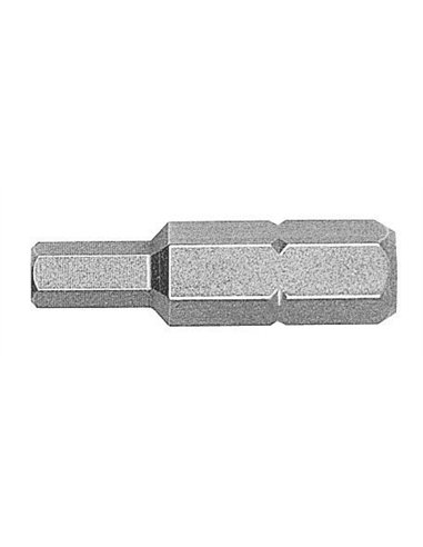 Witte-27086-Punta hexagonal STANDARD guía 1/4" corta (6x25)