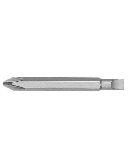 Witte-29003-Punta reversible Plana / Phillips guía 1/4" (PL6/PH3x60)