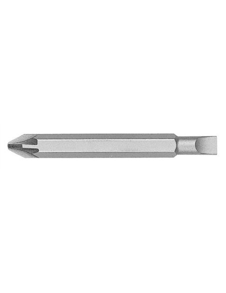 Witte-29006-Punta reversible Plana / Pozidriv guía 1/4" (PL6/PZ3x60)