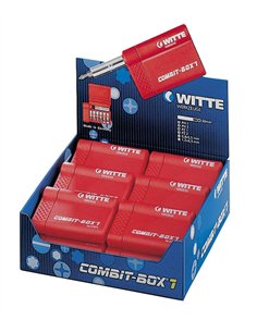 Witte-27624-Caja de puntas de atornillar COMBIT-BOX 7 granel (Tipo Bitflex TiN negro)