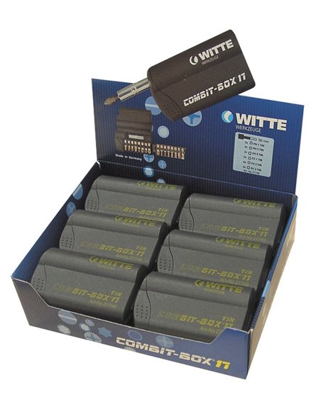 Witte-27747-Caja de puntas de atornillar COMBIT-BOX 17 granel (Tipo Construcción)