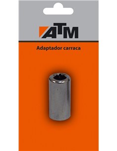 ATM-181006-B-Adaptador carraca en blister individual (Largo 32 mm 1/2" 5/16")