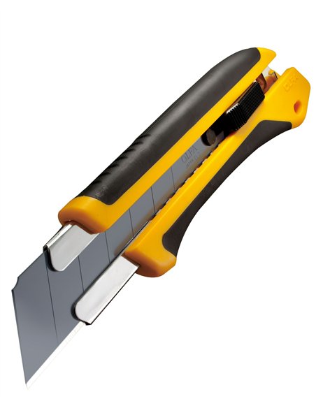 Olfa-XH-AL-Cúter con mango antideslizante, bloqueo automático y cuchilla de 25 mm