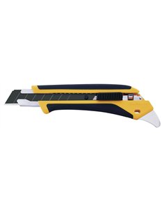 Olfa-L5-AL-Cúter con bloqueo automático, mango antideslizante, púa de metal duro y cuchilla de 18 mm