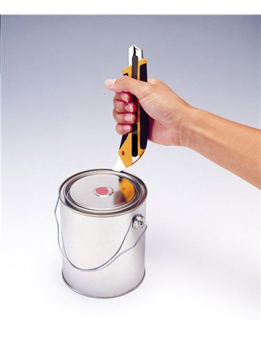 Olfa-L5-AL-Cúter con bloqueo automático, mango antideslizante, púa de metal duro y cuchilla de 18 mm