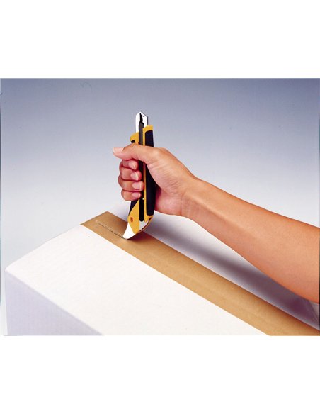Olfa-L5-AL-Cúter con bloqueo automático, mango antideslizante, púa de metal duro y cuchilla de 18 mm