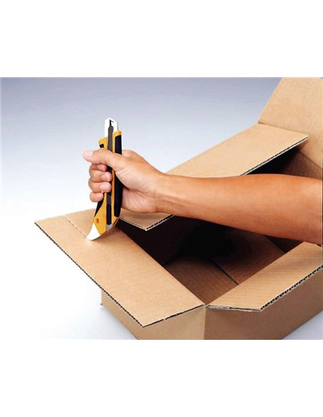 Olfa-L5-AL-Cúter con bloqueo automático, mango antideslizante, púa de metal duro y cuchilla de 18 mm