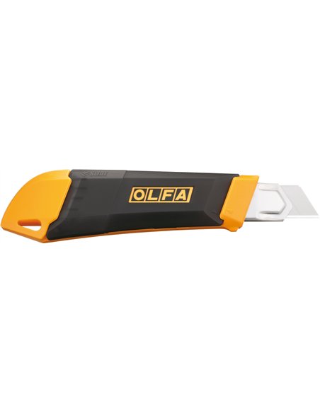 Olfa-DL-1-Cúter con bloqueo automático, contenedor/troceador de cuchillas incorporado en el mango y cuchilla de 18 mm