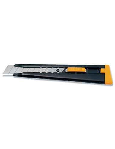 Olfa-ML-Cúter con bloqueo automático y mango metálico y cuchilla de 18 mm