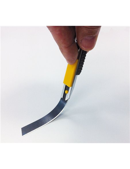 Olfa-FWP-1-Cúter con bloqueo automático especial para empapelado de paredes con cuchilla negra ultra afilada de 12,5 mm