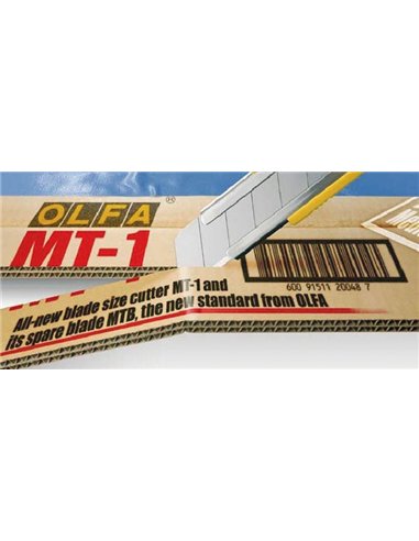 Olfa-MT-1-Cúter con bloqueo automático y cuchilla 12,5 mm
