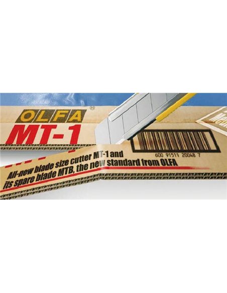 Olfa-MT-1-Cúter con bloqueo automático y cuchilla 12,5 mm