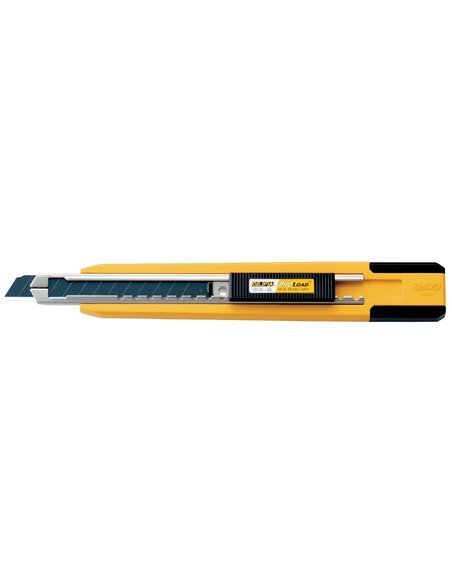 Olfa-PA-2-Cúter con bloqueo automático, cambio automático de cuchilla, cargador para 5 cuchillas y cuchilla 9mm