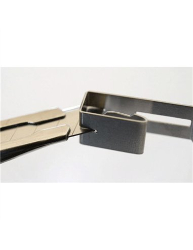 Olfa-SVR-1-Cúter con bloqueo automático, mango de acero inoxidable y cuchilla de 9 mm
