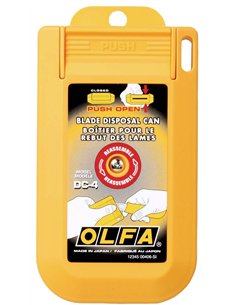 Olfa-DC-4-Contenedor para cuchillas usadas con tapa
