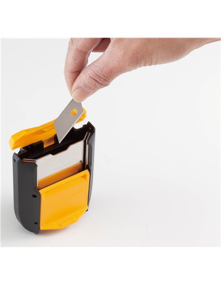 Olfa-DC-5-Contenedor para cuchillas usadas para cinturón o bolsa portaherramientas