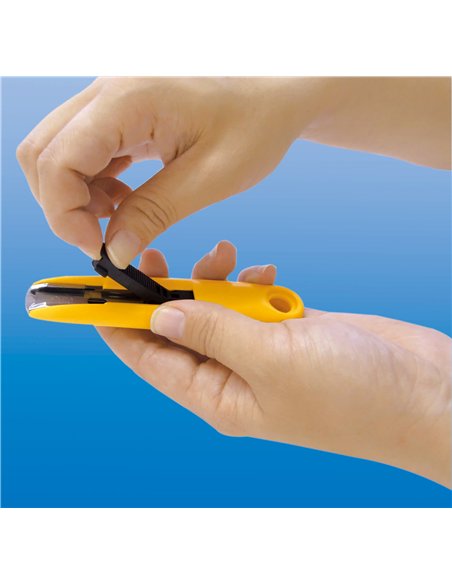 Olfa-SK-7-Cúter de seguridad con cuchilla trapezoidal de 12,5 mm