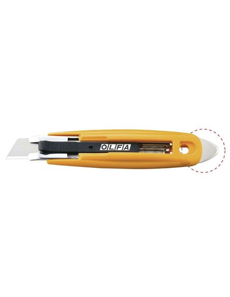 Olfa-SK-9-Cúter de seguridad con púa de metal duro y cuchilla trapezoidal de 17,5 mm